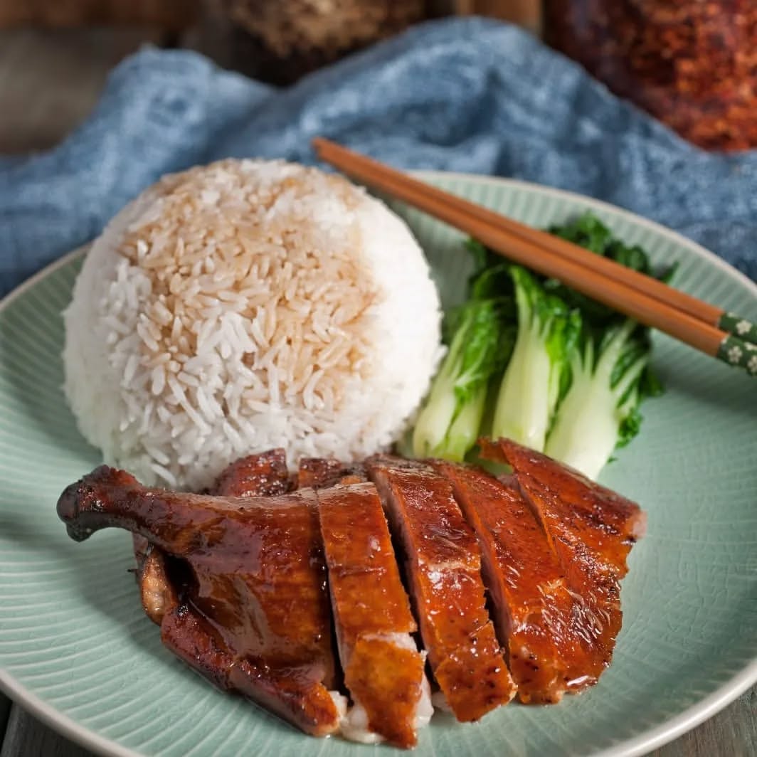 Roast duck with rice
